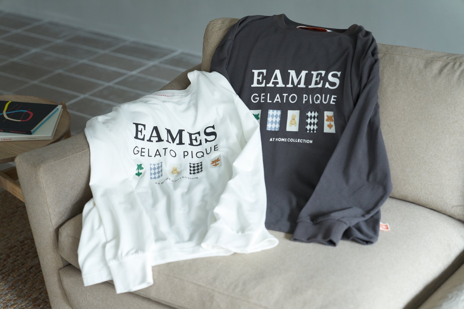 gelato pique EAMES スムーズィー ジャガードプルオーバー 上下